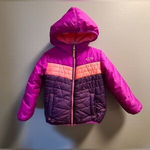 (3/$10) 3T Girls, Champion, Pink and Purple, Midweight Puffer Jacket
